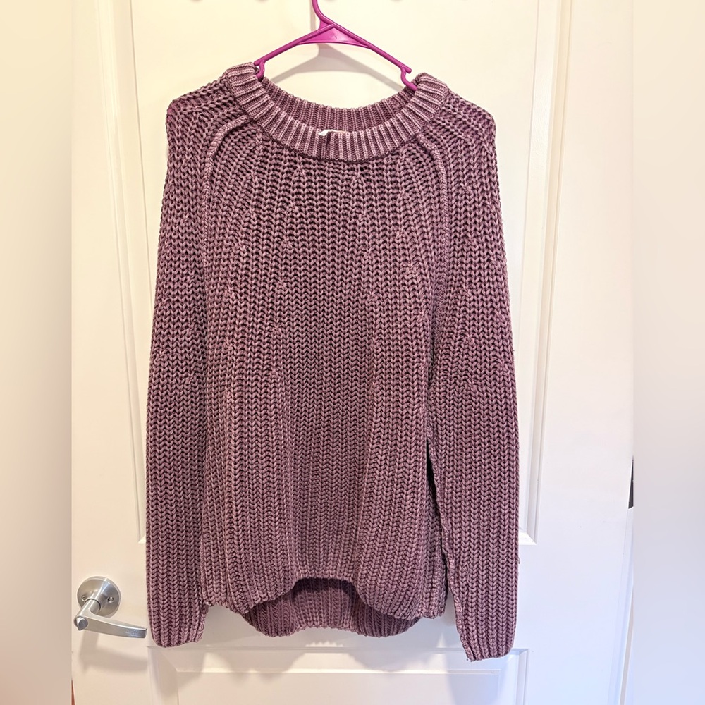 Free People Mauve Knit Sweater
